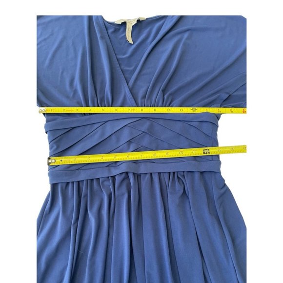 BCBGeneration Blue Pleated Women's Dress Size Small - Picture 4 of 10